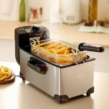 FREIDORA DE ACEITE 3L ELE CTRICA 2000W DE POTENCIA ACERO INOXIDABLE - 1