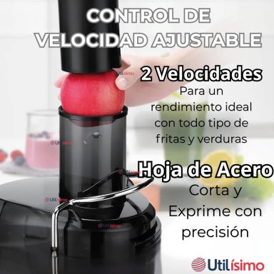 EXTRACTOR EXPRIMIDOR DE JUGOS ELE CTRICO 800W DE POTENCIA FRUTAS Y VERDURAS - 8