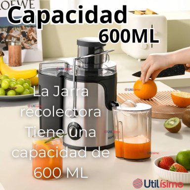 EXTRACTOR EXPRIMIDOR DE JUGOS ELE CTRICO 800W DE POTENCIA FRUTAS Y VERDURAS - 11