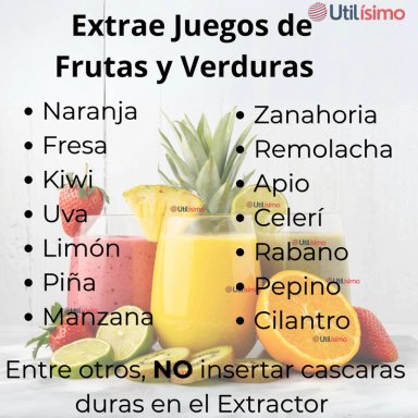 EXTRACTOR EXPRIMIDOR DE JUGOS ELE CTRICO 800W DE POTENCIA FRUTAS Y VERDURAS - 7