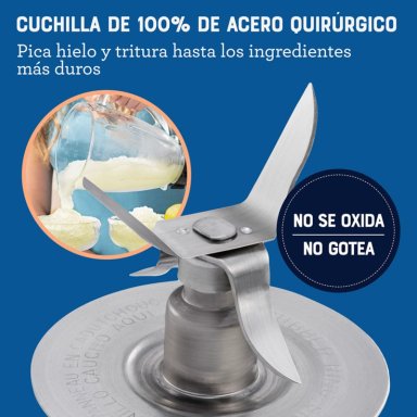 LICUADORA OSTER® 2 VELOCIDADES MAS PULSO Y VASO DE VIDRIO BLSTKAGBPB - 7