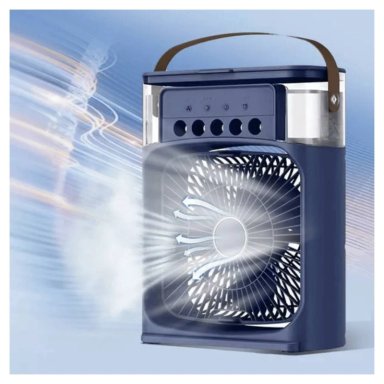 CLIMATIZADOR PORTATIL FRIO 4 EN 1 VENTILADOR HUMIFICADOR ENFRIADOR LAMPARA LED 220V USB - 3
