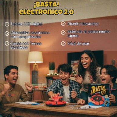 BASTA ELECTRONICO 2.0 JUEGO DE MESA PIENSA RAPIDO - 4