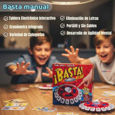 BASTA JUEGO DE PALABRAS CALIDAD PREMIUM PIENSA RAPIDO Y CONTESTA STOP ORIGINAL - 3