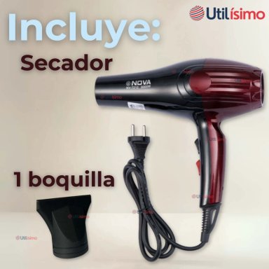 SECADOR DE PELO ALTA POTENCIA PROFESIONAL 5000W CABELLO PELUQUERIA ROJO - 3