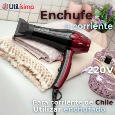 SECADOR DE PELO ALTA POTENCIA PROFESIONAL 5000W CABELLO PELUQUERIA ROJO - 7