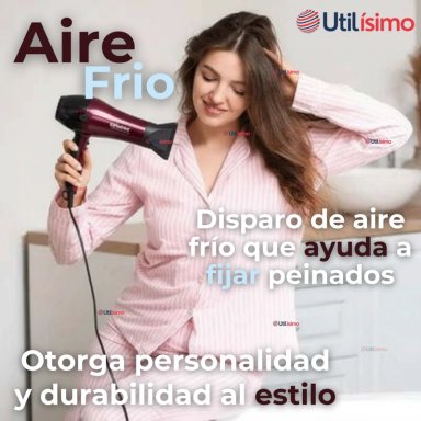 SECADOR DE PELO ALTA POTENCIA PROFESIONAL 5000W CABELLO PELUQUERIA ROJO - 9