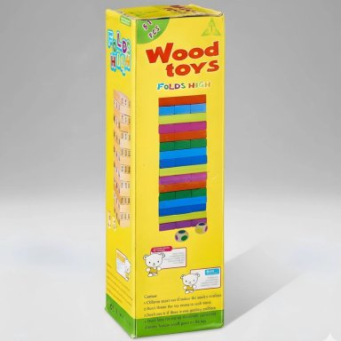 JENGA JUEGO DE MESA 48 PIEZAS MULTICOLOR MADERA ORIGINAL - 2