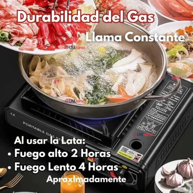 COCINA PORTATIL COCINILLA CAMPING + KIT DE INSTALACION - 8