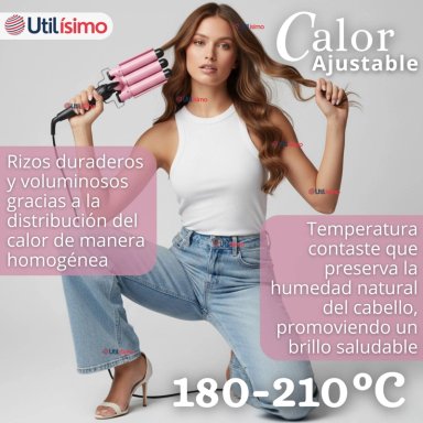 RIZADORA BARRIL CON CALENTAMIENTO RAPIDO PARA ONDAS PERFECTAS - 8