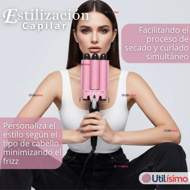 RIZADORA BARRIL CON CALENTAMIENTO RAPIDO PARA ONDAS PERFECTAS - 2