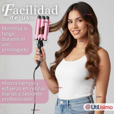 RIZADORA BARRIL CON CALENTAMIENTO RAPIDO PARA ONDAS PERFECTAS - 3