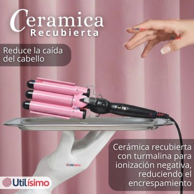RIZADORA BARRIL CON CALENTAMIENTO RAPIDO PARA ONDAS PERFECTAS - 13