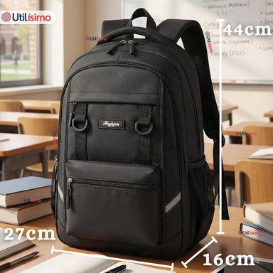 MOCHILA VIAJERA CABINA IMPERMEABLE RESISTENTE 44CM NEGRO 20L - 4