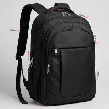 MOCHILA MULTIFUNCIONAL EJECUTIVA NOTEBOOK ESCOLAR VIAJE CABINA IMPERMEABLE RESISTENTE 49CM NEGRO 25L - 1