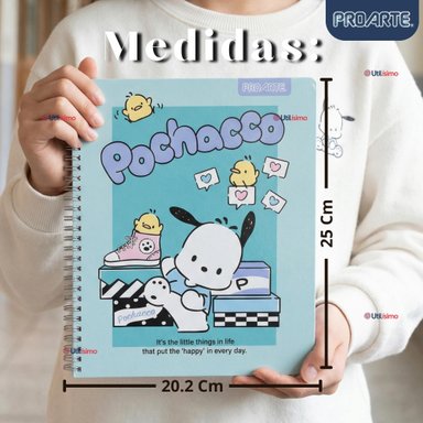 PACK 10 CUADERNOS UNIVERSITARIOS POCHACCO 100 HOJAS PROARTE DISEÑOS SURTIDOS - 4