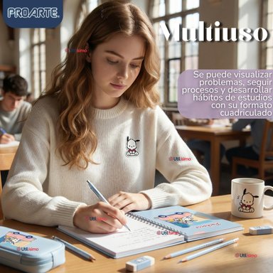 PACK 10 CUADERNOS UNIVERSITARIOS POCHACCO 100 HOJAS PROARTE DISEÑOS SURTIDOS - 5