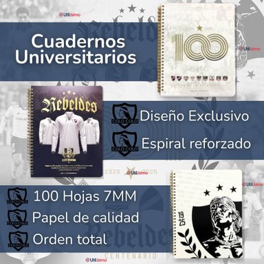 PACK 10 UNIDADES CUADERNOS COLO COLO CENTENARIO 100 HOJAS DISEÑOS SURTIDOS - 3