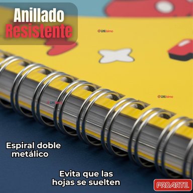 PACK 10 CUADERNOS UNIVERSITARIOS MICKEY MOUSE PROARTE 7MM 100 HOJAS DISEÑOS SURTIDOS - 6