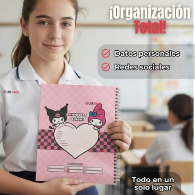PACK 5 CUADERNOS UNIVERSITARIO MY MELODY & KUROMI PROARTE 7MM 100 HOJAS DISEÑOS SURTIDOS - 9