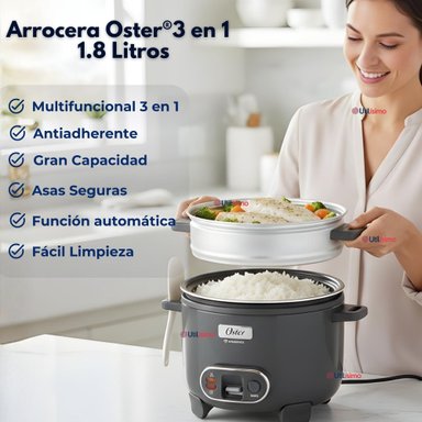 OSTER ARROCERA 3EN1,RECUBRIMIENTO ANTIADHERENTE 1,8 L OSTER DIAMONDFORCEN,CKSTRC10DFSKE VERSION 2026 - 7
