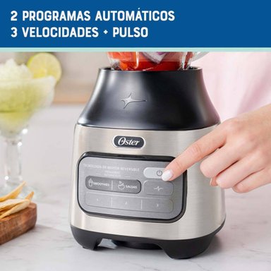 LICUADORA OSTER® CON TECNOLOGIA REVERSIBLE, 2 PROGRAMAS AUTOMATICOS Y 3 VELOCIDADES MAS PULSO - 9