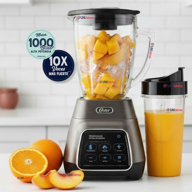 LICUADORA OSTER® PROGRAMAS AUTOMATICOS TECNOLOGIA REVERSIBLE,TACTIL Y VASO BLEND-N-GO BLSTPYG1312XBG - 1