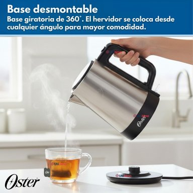 HERVIDOR ELE CTRICO OSTER® DE ACERO INOXIDABLE 1.7 LT BVSTKE671 - 2