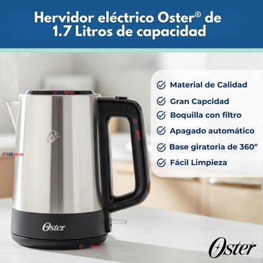 HERVIDOR ELE CTRICO OSTER® DE ACERO INOXIDABLE 1.7 LT BVSTKE671 - 6