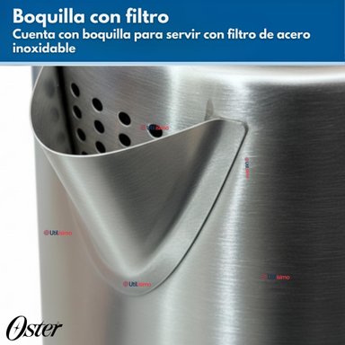 HERVIDOR ELE CTRICO OSTER® DE ACERO INOXIDABLE 1.7 LT BVSTKE671 - 12