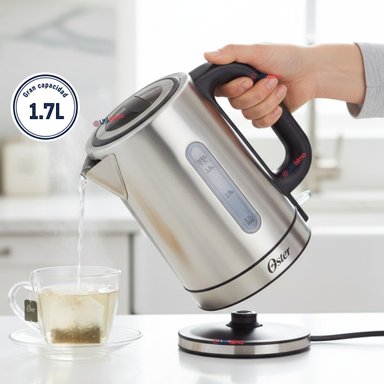 HERVIDOR ELE CTRICO OSTER® 1.7 LT CONTROL DE TEMPERATURA BVSTKT8970 - 1