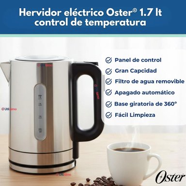 HERVIDOR ELE CTRICO OSTER® 1.7 LT CONTROL DE TEMPERATURA BVSTKT8970 - 7