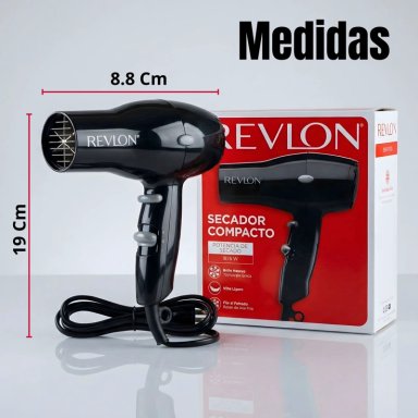 SECADOR DE CABELLO REVLON COMPACTO RVDR5260BLA2 1875W NEGRO - 3