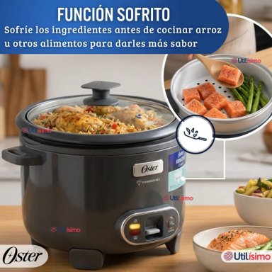 OSTER ARROCERA, 3 EN 1, 12 TAZASFUNCION SOFRITO, VAPORERA, RECUBRIMIENTO ANTIADHERENTE OSTER - 10