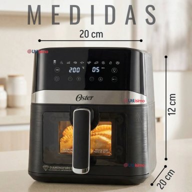 FREIDORA DE AIRE DIGITAL OSTER® CON RECUBRIMIENTO OSTER® DIAMONDFORCE, 4L DE CAPACIDAD, CKSTAF40WDDF - 3