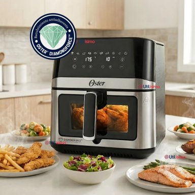 FREIDORA DE AIRE DIGITAL OSTER®, CON RECUBRIMIENTO DIAMONDFORCE, 7.5L CAPACIDAD, CKSTAF75WDSSDF - 1