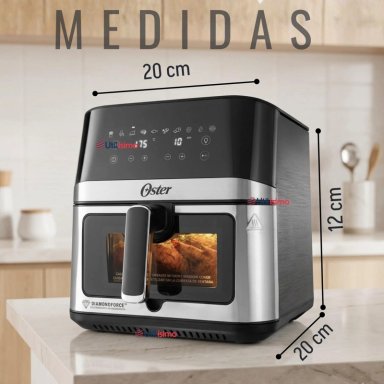 FREIDORA DE AIRE DIGITAL OSTER®, CON RECUBRIMIENTO DIAMONDFORCE, 7.5L CAPACIDAD, CKSTAF75WDSSDF - 3