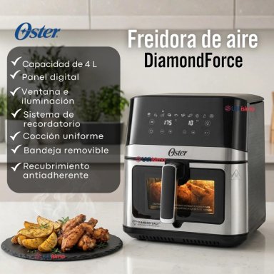 FREIDORA DE AIRE DIGITAL OSTER®, CON RECUBRIMIENTO DIAMONDFORCE, 7.5L CAPACIDAD, CKSTAF75WDSSDF - 5