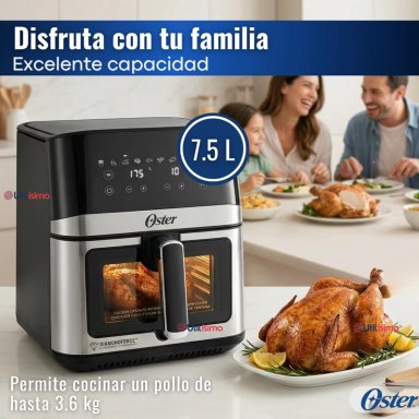 FREIDORA DE AIRE DIGITAL OSTER®, CON RECUBRIMIENTO DIAMONDFORCE, 7.5L CAPACIDAD, CKSTAF75WDSSDF - 6