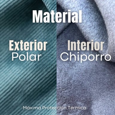 PANTALON COTELE  PALAZZO POLAR CON CHIPORRO ELASTICADO TERMICO VERDE AGUA - 7