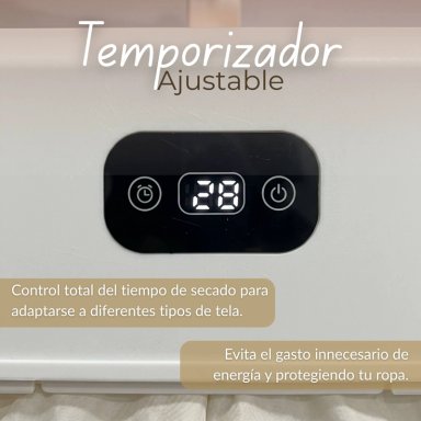SECADORA ROPA PORTATIL COMPACTO ELECTRICO BAJO CONSUMO 900W - 1000W - 7