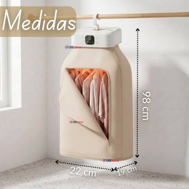 SECADORA ROPA PORTATIL COMPACTO ELECTRICO BAJO CONSUMO 900W - 1000W - 4