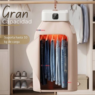 SECADORA ROPA PORTATIL COMPACTO ELECTRICO BAJO CONSUMO 900W - 1000W - 5
