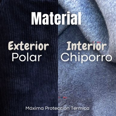 PANTALON PALAZZO POLAR CON CHIPORRO NIÑA JUVENIL ELASTICADA TERMICA NAVY BLUE - 9