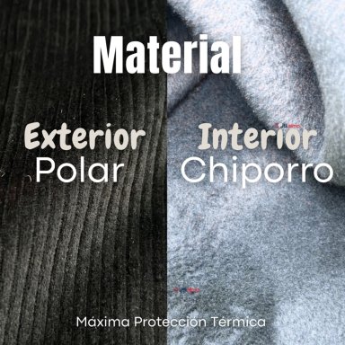 PANTALON PALAZZO POLAR CON CHIPORRO NIÑA JUVENIL ELASTICADA TERMICA NEGRA - 7