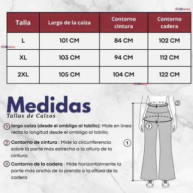 Pantalón Polar Con Chiporro Palazzo Mujer Calza Elasticada Térmica Burdeo - 3
