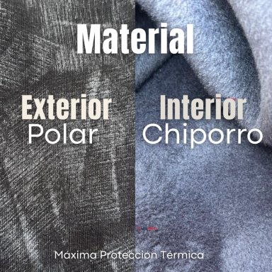 Pantalón Polar Con Chiporro Palazzo Mujer Calza Elasticada Térmica Negra - 6