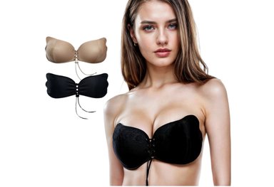 PACK BRASIER ADHERIBLE INVISIBLE COPAS PUSH UP STRAPLESS - 2