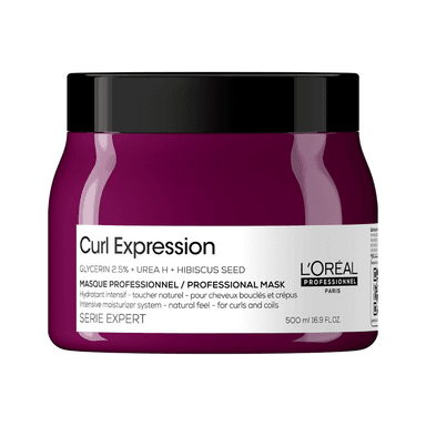 MÁSCARA HIDRATACIÓN PROFUNDA CABELLO RIZADO Y ONDAS CURL EXPRESSION SERIE EXPERT 500 ML LOREAL PRO - 1