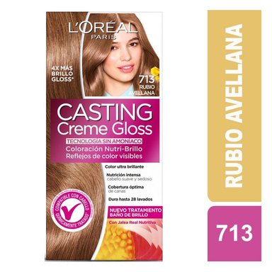 TINTE L'ORÉAL CASTING CREME GLOSS 713 RUBIO AVELLANA JALEA REAL - 1